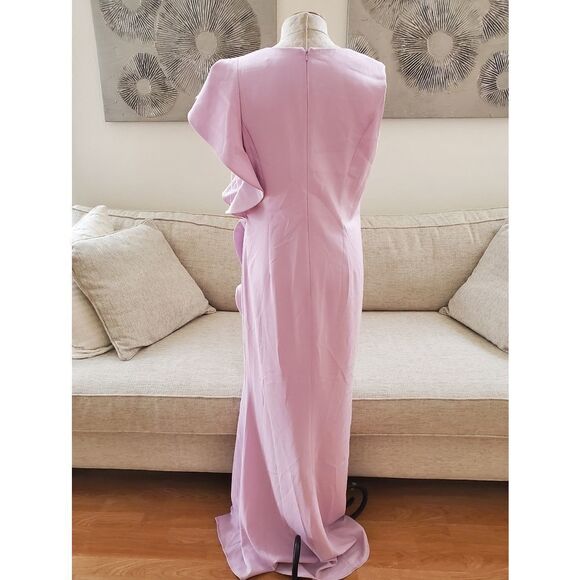 Carmen Marc Valvo Infusion Ruffle Gown sz 14 - Picture 8 of 14